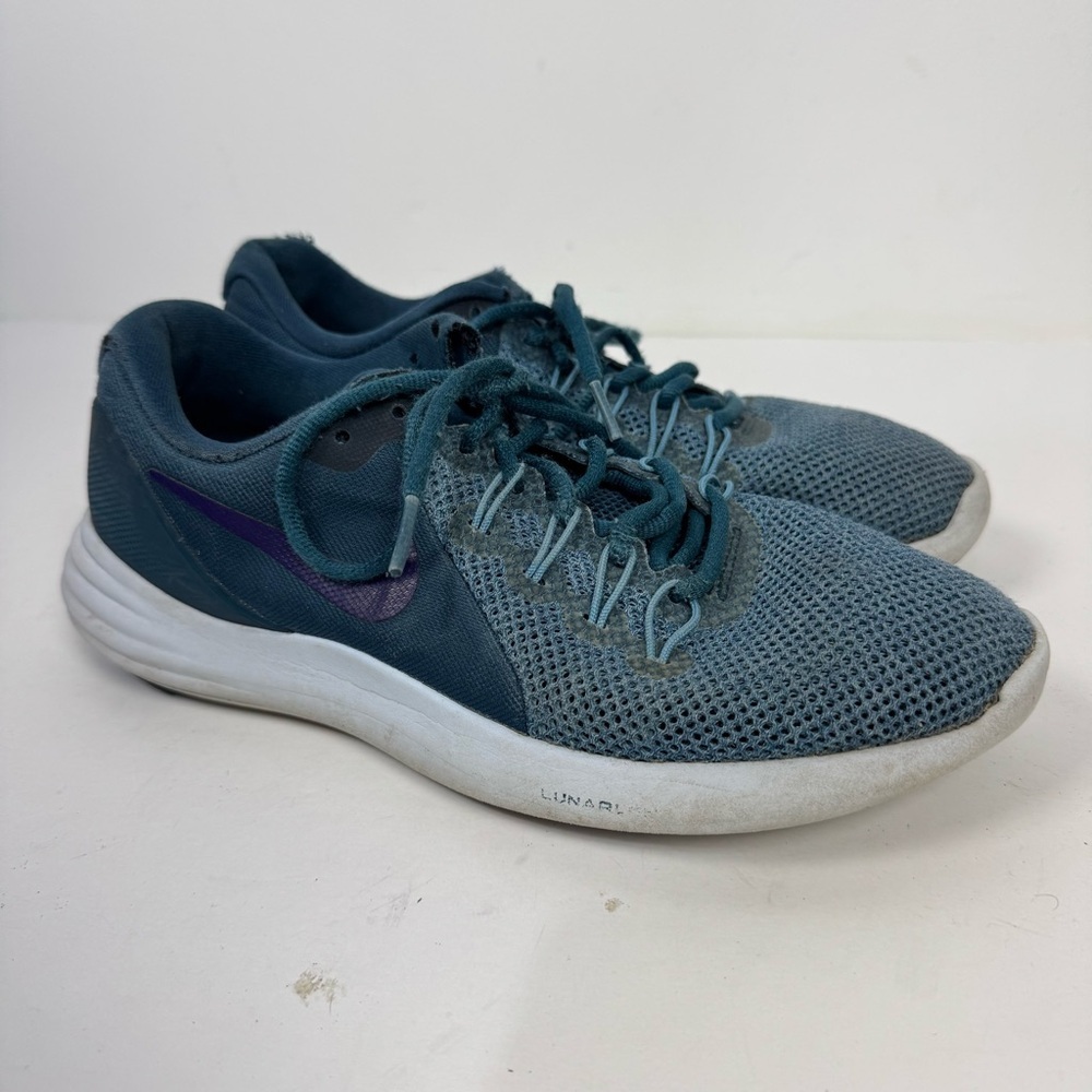 Nike Lunar Apparent Shoes Teal Blue Athletic Running Shoes